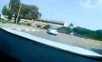 צילום: דוברות המשטרה צפו: הנהג נטש את הרכב וניסה לברוח