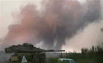 IDF Flare Hits House Near Gaza City