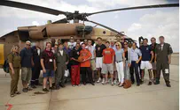 NBA Stars Meet IAF Pilots in Negev Base at Hatzerim