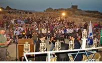 Light of Torah Brightens 8th Chanukah Candle on Masada 