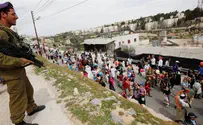 Israel news photo: Flash 90 IDF Foils Arab Attack on Purim in Hevron