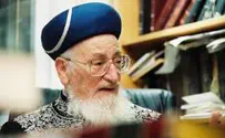 Israel news photo: Flash 90 Public Invited to Prayer Session for Rabbi Eliyahu's Health
