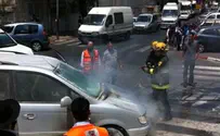 בני ברק: רכב עלה באש - הנוסעים ניצלו בנס