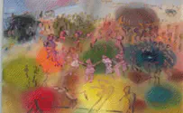 Biblical Art Exhibit Near the Tomb of Mother Rochel