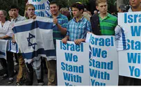 Hundreds at Pro-Israel Demo Outside UN: Photos