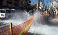 צינור מים שהתפוצץ הוביל לעימות באשדוד