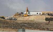 נהרס המאחז הערבי הצופה לכביש בגין