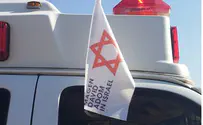 Shomron Residents Place 'Star of David Flags' on Ambulances