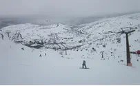 На Хермоне, словно в январе