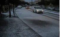 Video and Photos: Snowy Morning in Israel