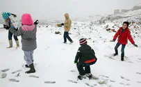 Снег на севере страны, в Иудее, Самарии и в столице
