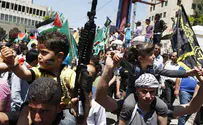 PA Arabs March in Solidarity with Hunger Striking Terrorists