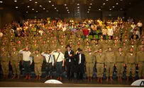 "שמח לראות המוטיבציה של חיילי הנח"ל החרדי"