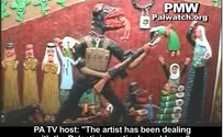 Baby-Eating Zionist Lizard on 'Peace Partner' TV