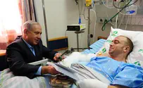נתניהו לקצין הפצוע: כל העם מחבק ומחזק אותך