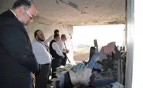 הרבנים מארה"ב התפללו בדירה שהושמדה