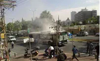 Israel news photo: Tazpit Terrorist Attack on Bus in Tel Aviv; Hamas Celebrates