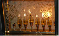Michelle Baruch Photo Essay: Lit Menorahs in Jerusalem