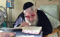 צילום הרב עובדיה ישאר בראש השנה בבית החולים