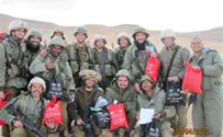 ZOA Brings Joy of Purim to Israeli Soldiers