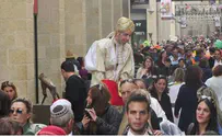 יחצ כמאה אלף איש השתתפו בקרנבל פורים
