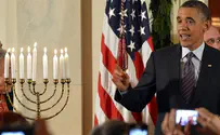 צפו: אובמה בהדלקת נרות חנוכה