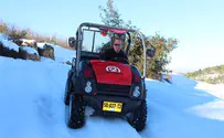 צפו: טיול טרקטורונים מושלג בגוש עציון
