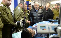 נתניהו בבי"ח לפצועים סורים: "הפנים היפות"