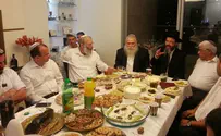 צילום: גילי צרפתי גם הרב חיים דרוקמן חגג את המימונה