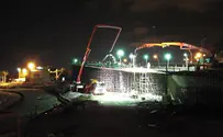 לראשונה בארץ: גשר שלם בלילה אחד