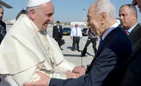 Peres Praises Pope For 'Enriching Us' With Values