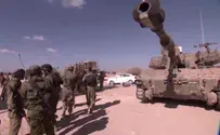 דובר צה"ל תותחנים יורים בכינון ישיר - תיעוד