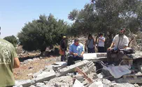 תפוח: החייל בעזה, המבנה שבו הוא גר נהרס