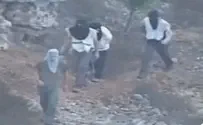 משטרת ישראל תיעוד: שורפי בית הקפה נמלטים מהזירה