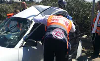 דוברות מד"א משפחה נפגעה בתאונה: בן 4 במצב אנוש