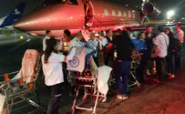 נתב"ג: כוחות מד"א קולטים את הפצועים