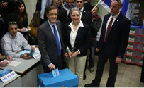 Herzog Votes, Says 'Israel Wants Change' 