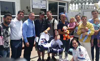 מטוס מד"א נחת בישראל עם חמישה תינוקות