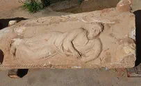 Yoli Shwartz, courtesy of the Israel Antiquities Authority Rare Sarcophagus Discovered at Ashkelon Building Site