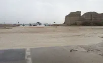 צפו: שיטפון בצומת הערבה