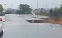 Watch: Major flooding in Ashkelon reaches Barzilai Hospital 