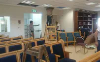 Givat Ze'ev shul dismantling has begun