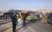 24 injured in major pileup in southern Israel