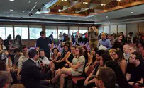 Watch: Anti-Israel activists shout down Jerusalem mayor in US