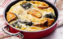 Spinach-sweet potato frittata