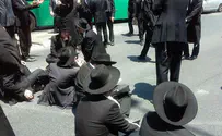 Протесты харедим. Блокирование дороги. Видео и фото 