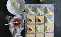 Danielle Oron Sweet ricotta & strawberry bourekas