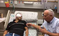 השר ופצוע הפיגוע בשיחה בשתי עיניים