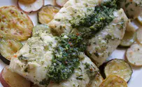 Jennifer Stempel Sheet pan chimichurri cod with potatoes and squash