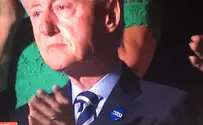 Bill Clinton sports Hebrew 'Hillary' button at convention